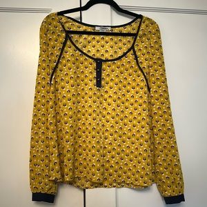 Adorable owl print blouse